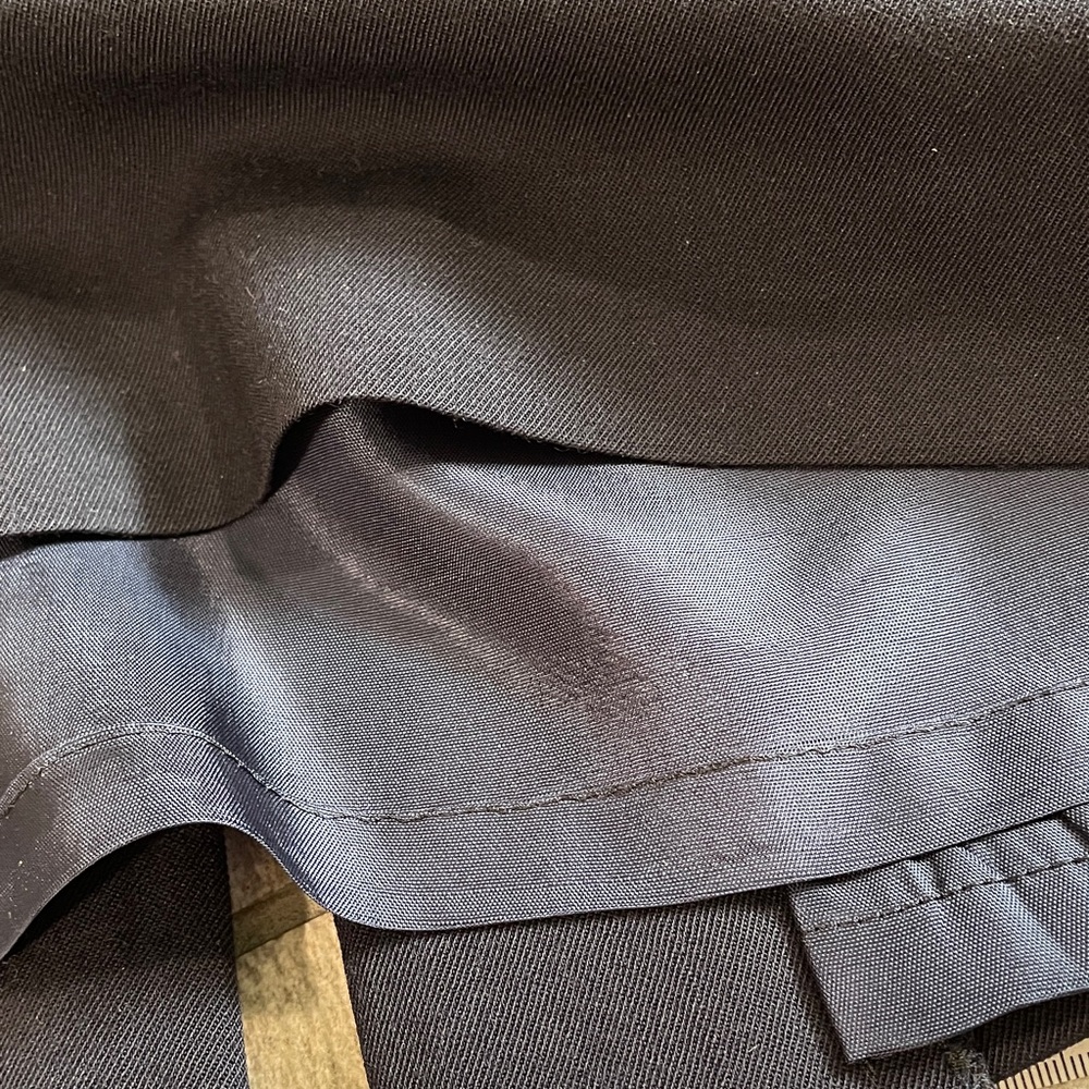 Vintage Austin Reed Worsted Wool Navy Pencil Skirt Lined Straight Office Size 8 - Picture 7 of 8